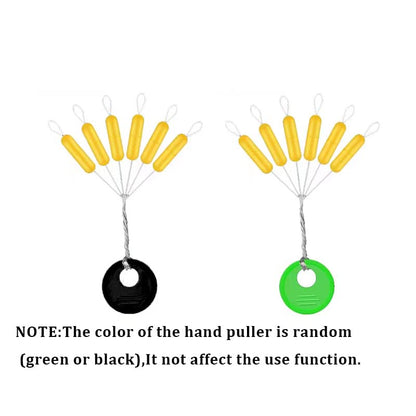 6 in 1 Fishing Bobber Stopper,Soft Silicone Float Sinker Stops,100Pcs Cylinder,Oval Float Stop Stoppers…