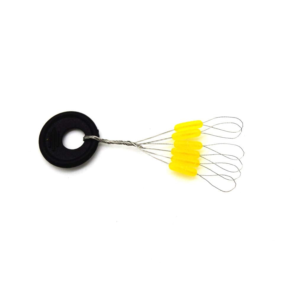6 in 1 Fishing Bobber Stopper,Soft Silicone Float Sinker Stops,100Pcs Cylinder,Oval Float Stop Stoppers…