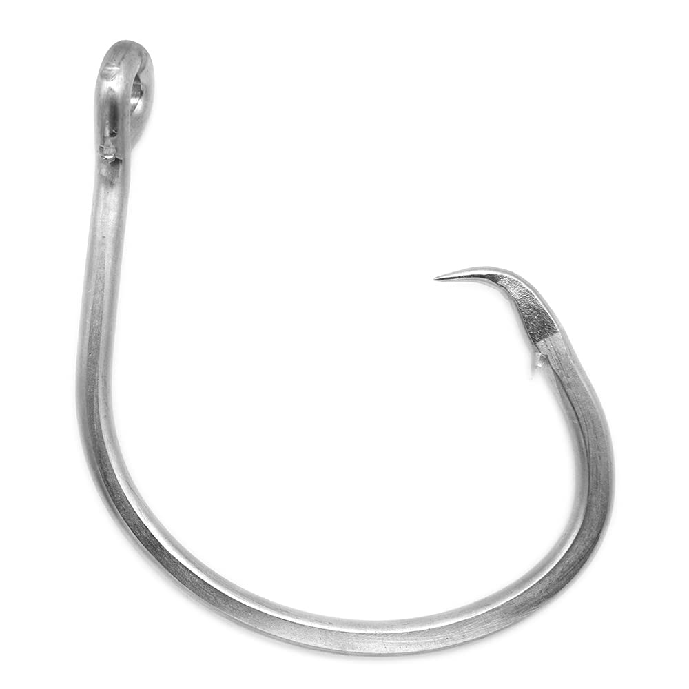 Giant Fishing Hook 6/0-28/0 Forged in-line Circle Hooks Shark & Swordfish &Tuna Hook Stainless Steel Big Game Hook Saltwater…