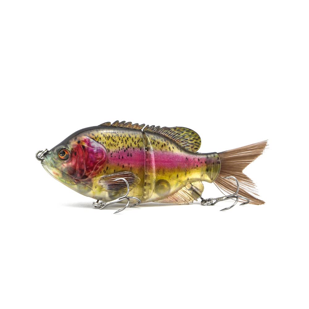 5.9in Multi Jointed Swimbait Fishing Lures Bait,2 Segment Big Giant Sinking Fishing Bass Lures,Crankbaits Swimbaits with Treble Hook