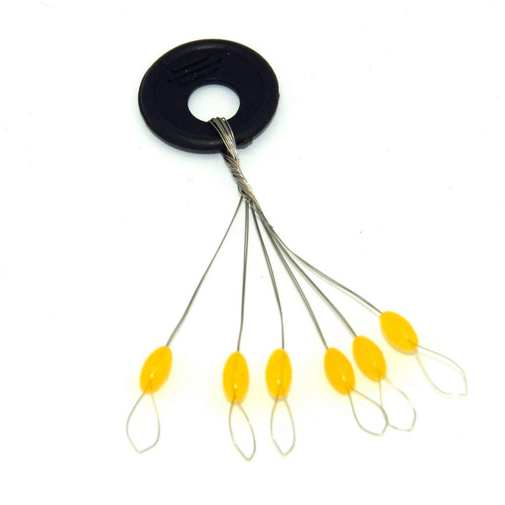 6 in 1 Fishing Bobber Stopper,Soft Silicone Float Sinker Stops,100Pcs Cylinder,Oval Float Stop Stoppers…