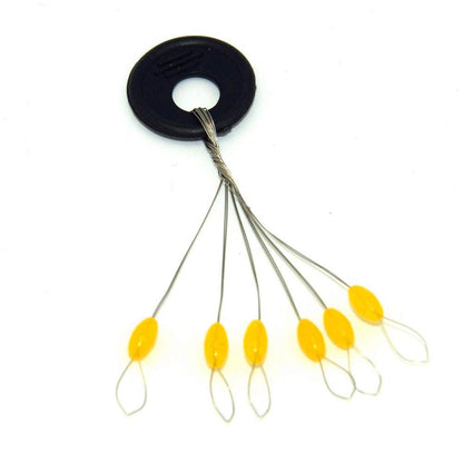 6 in 1 Fishing Bobber Stopper,Soft Silicone Float Sinker Stops,100Pcs Cylinder,Oval Float Stop Stoppers…