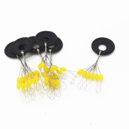 6 in 1 Fishing Bobber Stopper,Soft Silicone Float Sinker Stops,100Pcs Cylinder,Oval Float Stop Stoppers…