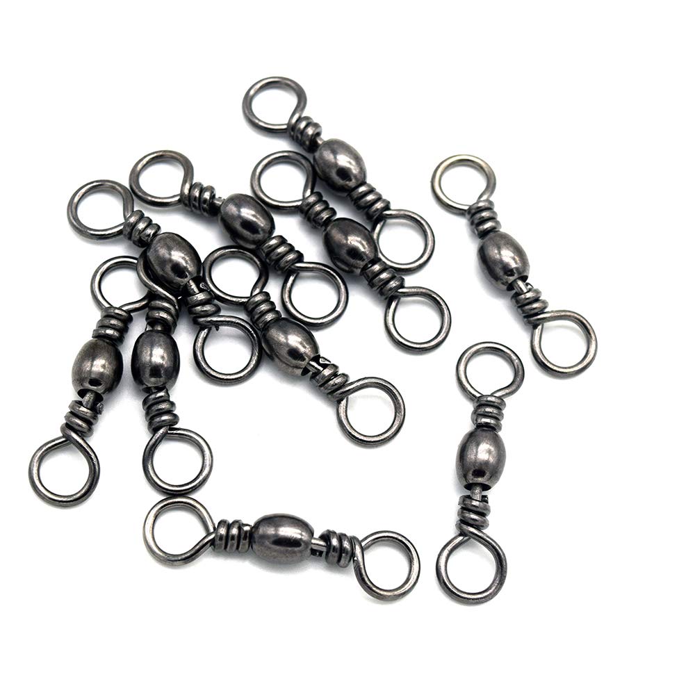 Fishing Barrel Swivel Stainless Steel Sea Fishing Hooks Connector Rolling Swivel for Sea Fishing-Size10#-5/0#,51Lb-317Lb