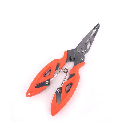 Split Ring Plier and Braid Scissor with Sheath 5"